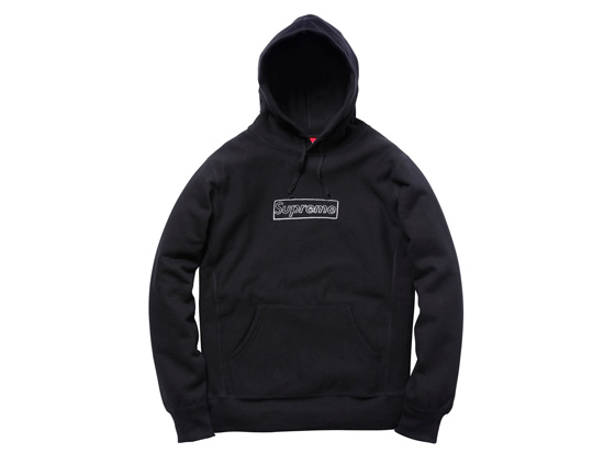 supreme kaws box logo hoodie