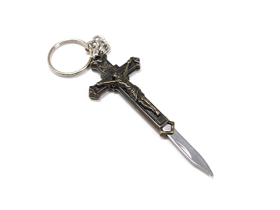 Dead Stock】Supreme - Crucifix Folding Knife Keychain - UG.SHAFT