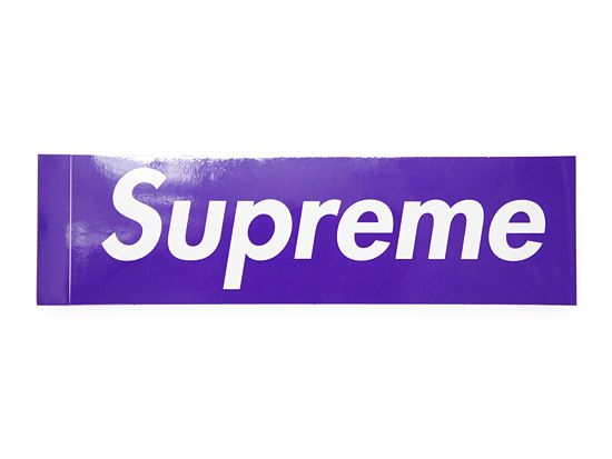 XL Supreme 紫 box logo T purple 関係者配布