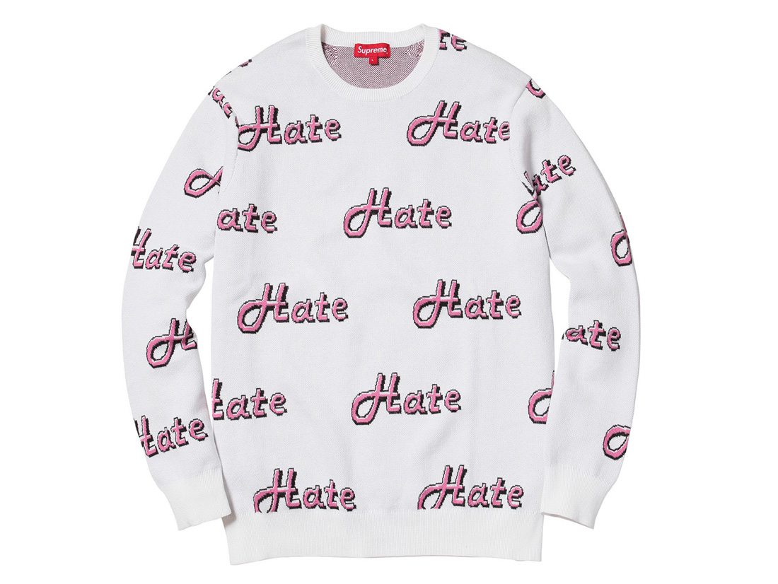 ニット/セーターSupreme Hate Sweater size M